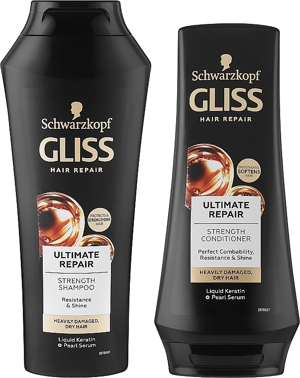 УЦЕНКА Набор "Care For What You Love" - Gliss Kur Ultimate Repair (shm/250ml + balm/200ml) * — фото N2