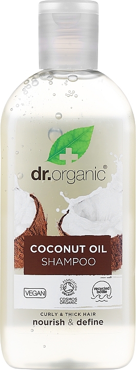 Шампунь для волос "Кокосовое масло" - Dr. Organic Bioactive Haircare Virgin Coconut Oil Shampoo — фото N1