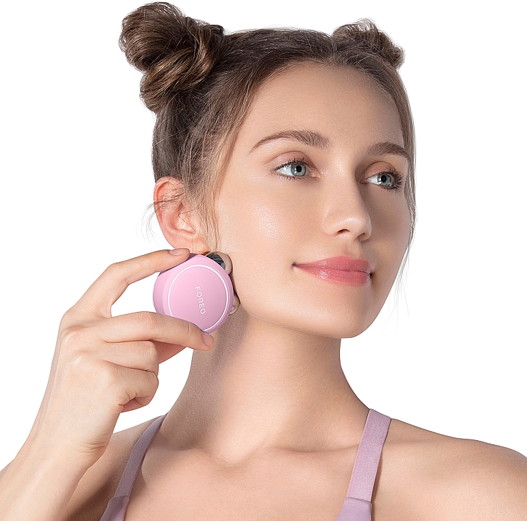Пристрій для масажу і зміцнення шкіри обличчя - Foreo Bear Mini Pearl Pink — фото N4