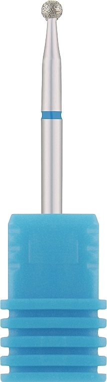 Фреза алмазная "Шарик" 001 025B, диаметр 2,5 мм, синяя - Nail Drill — фото N1