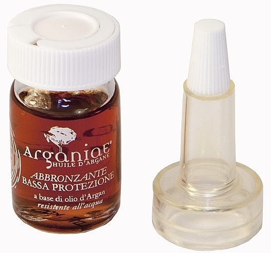 Солнцезащитное масло на основе арганового масла, SPF 6 - Arganiae Argan Oil Tanning Lotion SPF 6 (мини) — фото N1