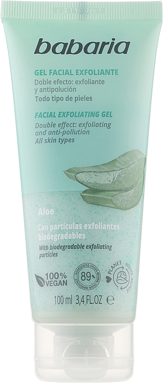 Гель-эксфолиант для лица с алоэ - Babaria Fasial Exfoliating Aloe Gel