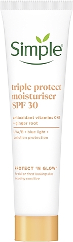 Крем увлажняющий тройной защиты с SPF30 - Simple Protect & Glow Triple Protect Moisturiser SPF30 — фото N1