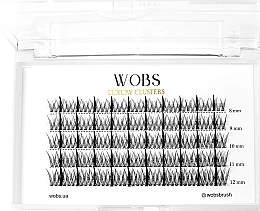 Духи, Парфюмерия, косметика Накладные пучковые ресницы, 5 лент, 8-9-10-11-12mm - Wobs Fairy Lashes 20D