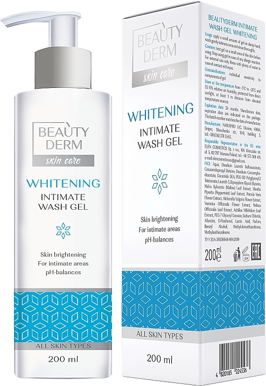 Гель для інтимної гігієни - Beauty Derm Skin Care Whitening Intimate Wash Gel  — фото N2