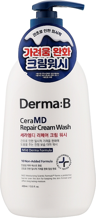 Восстанавливающий крем-гель для тела - Derma-B CeraMD Repair Cream Wash