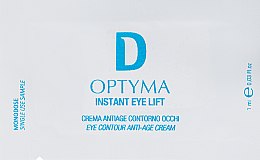 Парфумерія, косметика Крем для повік - Dermophisiologique Optyma Instant Eye Lift Cream 24H (пробник)