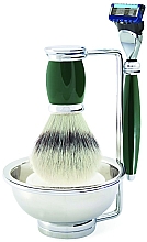 Духи, Парфюмерия, косметика Набор для бритья - Edwin Jagger Bulbous Green Fusion Pro Glide