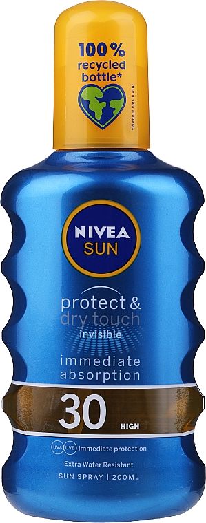 Спрей освіжаючий сонцезахисний" SPF 30 - NIVEA Sun Care Invisible Protection Spray