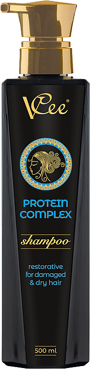 Шампунь для інтенсивної регенерації й зволоження волосся - VCee Shampoo Protein Complex — фото N1