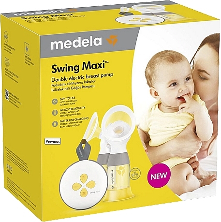 Подвійний електричний молоковідсмоктувач - Medela Swing Maxi Double Electric Breast Pump — фото N2