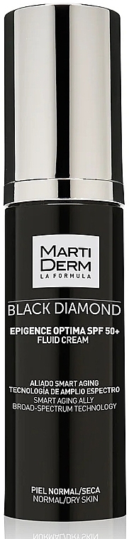 Крем-флюїд для обличчя - MartiDerm Black Diamond Epigence Optima SPF50+ Fluid Cream — фото N1