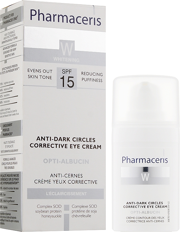 Коригуючий крем для шкіри навколо очей - Pharmaceris W Anti-Circles Dark Corrective Eye Cream — фото N2