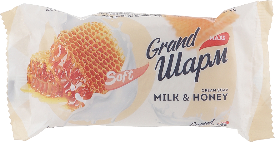 Мыло твердое "Молоко и мед" - Мыловаренные традиции Grand Шарм Maxi