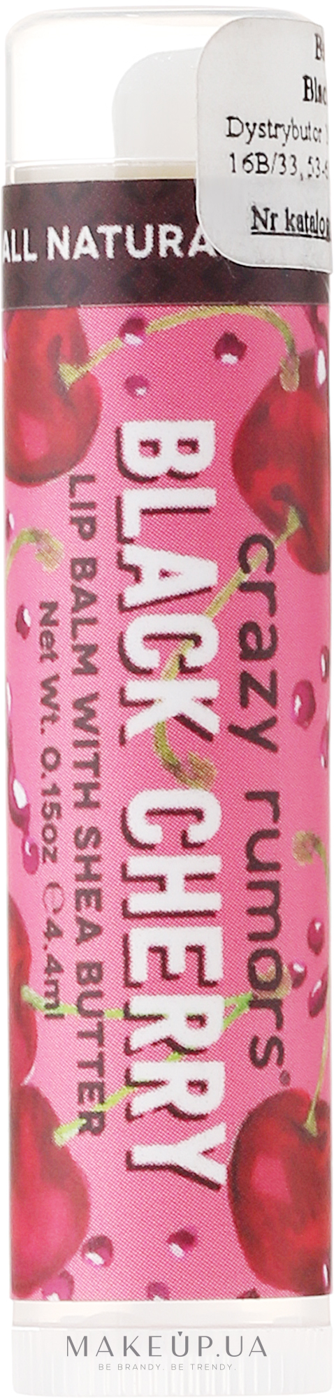 Бальзам для губ - Crazy Rumors Black Cherry Lip Balm — фото 4.25g