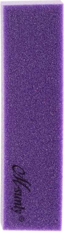 Чотиристоронній полірувальний блок для нігтів, фіолетовий - M-sunly — фото N1