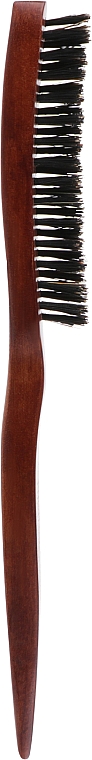 Деревянная щетка для начеса волос 03227, с натуральной щетиной - Eurostil — фото N2