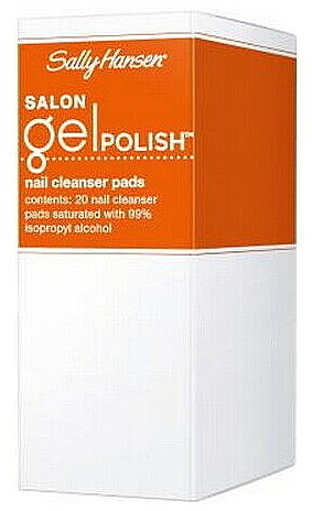 Очищающие подушечки для снятия лака - Sally Hansen Salon Gel Polish Nail Cleanser  — фото N1