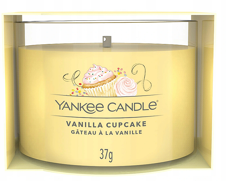 Ароматическая свеча в стакане мини - Yankee CandleVanilla Cupcake — фото N1
