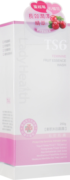 Гель для очищення інтимної зони з фруктовою есенцією - TS6 Lady Health Feminine Fruit Essence Body Wash — фото N2