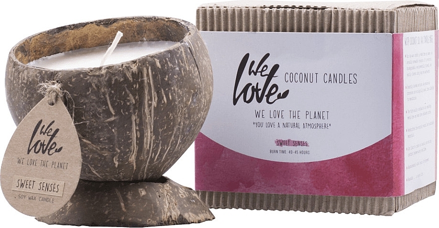 Ароматична кокосова свічка - We Love The Planet Coconut Candle Sweet Senses — фото N1