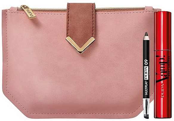 Набір - Pupa Vamp Sexy Lashes & Multiplay Kit 2020 (mascara/12ml + pencil/0.8g + bag) — фото N1
