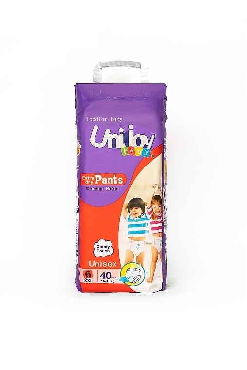 Ультратонкі трусики-підгузки Soft Pants 40 шт XXL 15-19 кг - Unijoy — фото N1