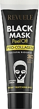 Черная маска для лица "Проколлаген" - Revuele Black Mask Peel Off Pro-Collagen — фото N1