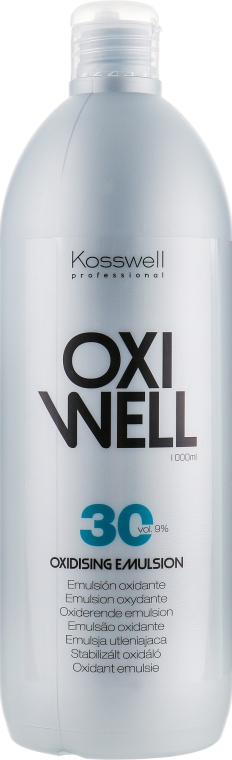 Окислительная эмульсия, 9% - Kosswell Professional Equium Oxidizing Emulsion Oxiwell 9% 30 vol — фото N3