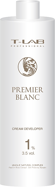 Крем-проявник 1% - T-Lab Professional Premier Blanc Cream Developer 1% — фото N2