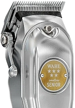 Машинка для стрижки, серебристая - Wahl Senior Cordless 5 Star Metal Edition — фото N4