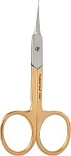Парфумерія, косметика Ножиці манікюрні HM-08, вигнуті, золото - Beauty Luxury
