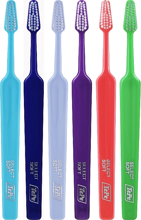 Набор зубных щеток, 6 шт., вариант 11 - TePe Select Soft — фото N1