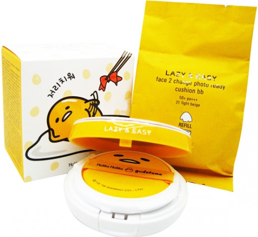 Набор - Holika Holika Gudetama Cushion BB Set A (cushion/15gr + refill/15g) — фото N1