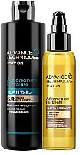 Духи, Парфюмерия, косметика Набор "Абсолютное питание" - Avon Advance Techniques (shm/250ml + h/oil/100ml)