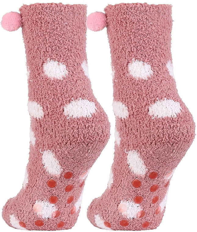 Носки женские длинные из букле, розовые - Moraj — фото N3