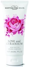 Парфумерія, косметика Крем-масло для тіла в тубі - Scottish Fine Soaps Rose & Geranium Body Butter