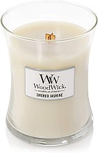Ароматическая свеча в стакане - WoodWick Hourglass Candle Smoked Jasmine — фото N3