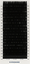 Накладні вії "Elite", чорні, 20 ліній (0,05, C, 11) - Vivienne — фото N1