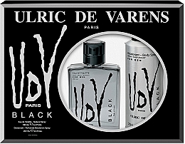 Духи, Парфюмерия, косметика Ulric de Varens UDV Black Set - Набор (edt/100ml + deo/200ml)