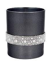 Ароматическая свеча в стакане 8х9,5см, черная - Artman Crystal Glass Pearl — фото N1