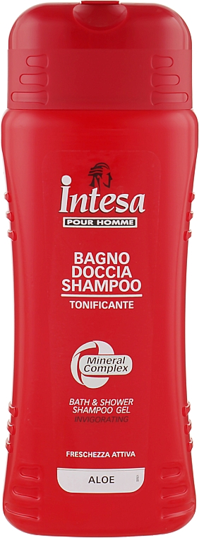 Шампунь-гель для душа экстрактом алоэ - Intesa Classic Red Aloe Shower Shampoo Gel — фото N3