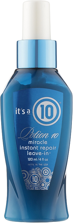 Миттєвий незмивний відновлювальний засіб - It's a 10 Haircare Potion Miracle 10 Instant Repair Leave-In — фото N1