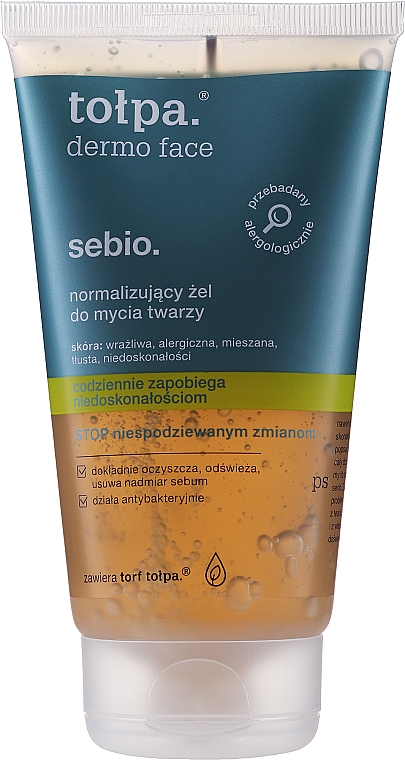 Очищаючий гель для обличчя - Tolpa Dermo Sebio Face Gel — фото N3