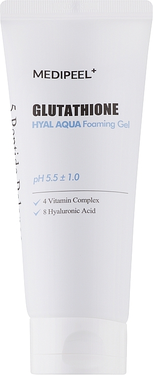 Зволожувальний гель-пінка для вмивання - Medi-Peel Glutathione Hyal Aqua Foaming Gel — фото N1