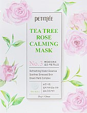 Духи, Парфюмерия, косметика Успокаивающая маска для лица с экстрактом чайного дерева и розы - Petitfee & Koelf Tea Tree Rose Calming Mask
