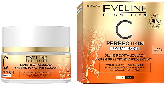 Відновлювальний крем для обличчя проти зморщок 40+ - Eveline Cosmetics C Perfection Revitalizing Anti-Wrinkle Cream — фото N1