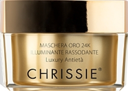 Духи, Парфюмерия, косметика Маска осветляющая и укрепляющая для лица - Chrissie 24K Gold Mask Illuminating And Firming