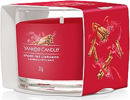 Ароматична міні-свічка у склянці - Yankee Candle Sparkling Cinnamon Filled Votive — фото N2