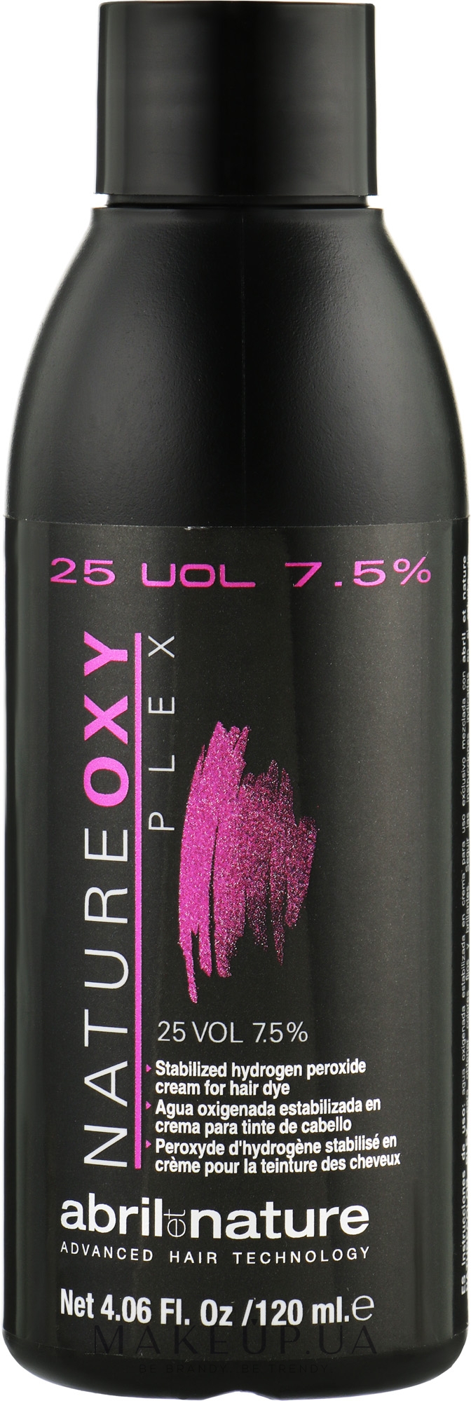 Окислювач для волосся 7.5% 25 VOL - Abril Et Nature Nature Oxy Plex Hydrogen Peroxide Cream — фото 120ml